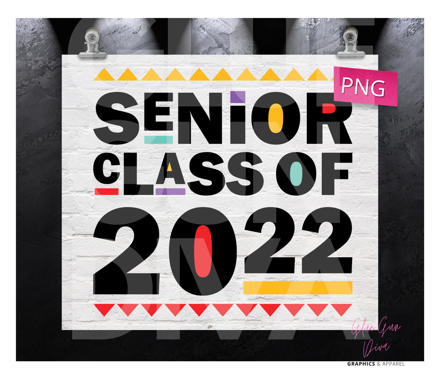 Senior class of 2022-  Digital tumbler wrap for 20 oz skinny straight tumbler