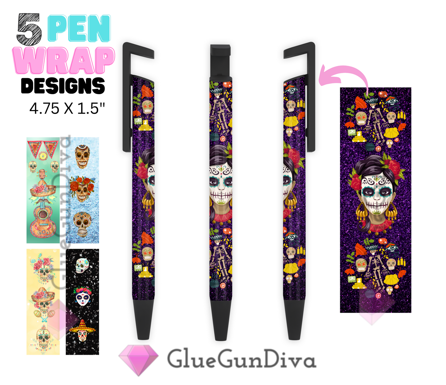 Dia De Los Muertos - Digital Pen wraps