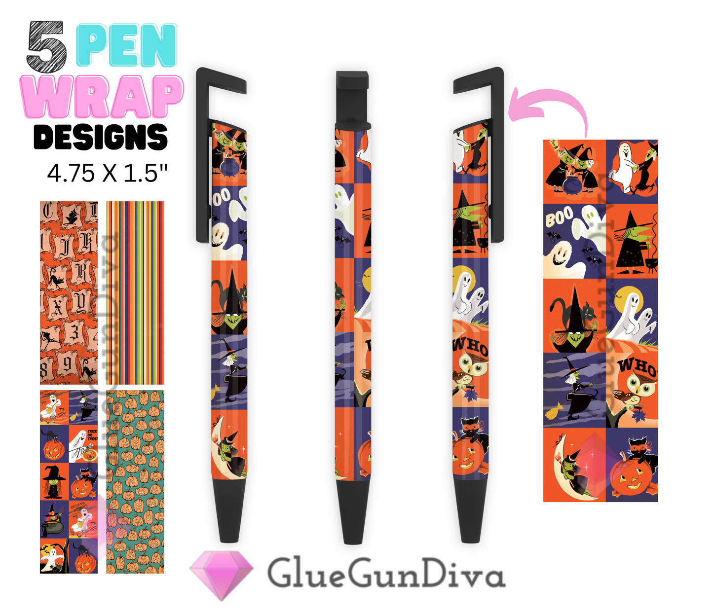 Vintage Halloween - Digital Pen wraps