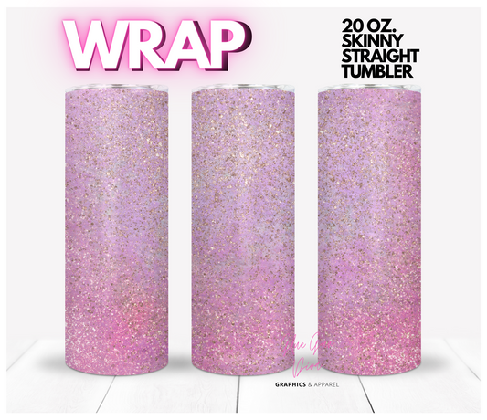 Pink Galaxy - Digital tumbler wrap for 20 oz skinny straight tumbler