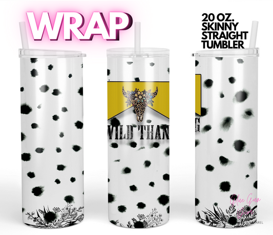 Wild Thang -  Digital tumbler wrap for 20 oz skinny straight tumbler