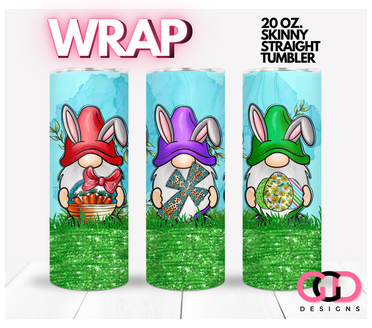 Easter Gifts Gnomes -   Digital tumbler wrap for 20 oz skinny straight tumbler