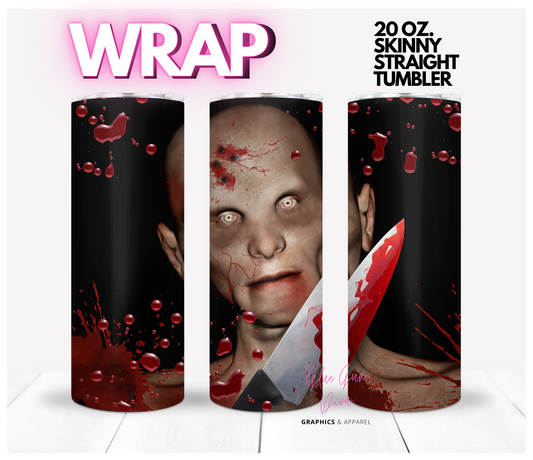 It's Sharp -  Digital tumbler wrap for 20 oz skinny straight tumbler