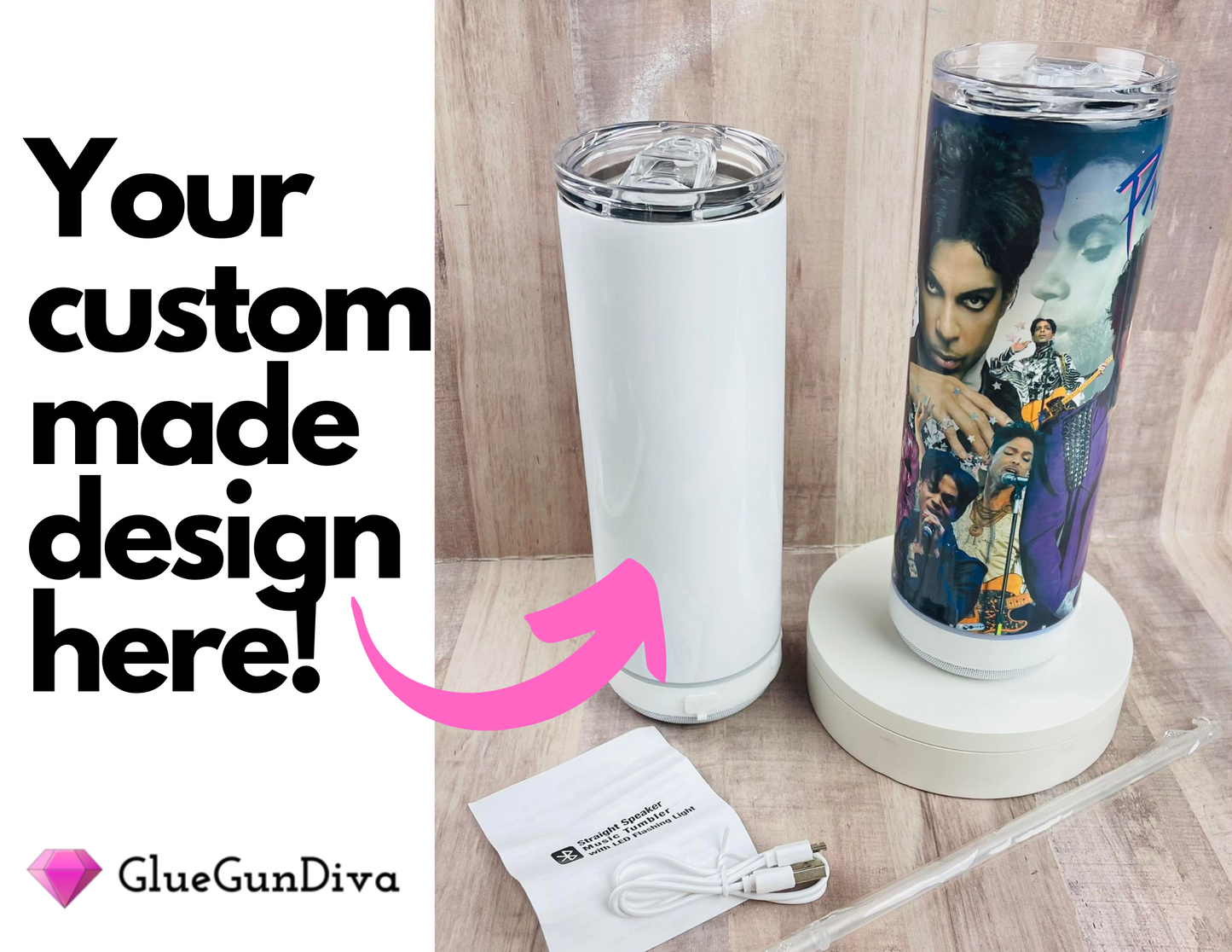 BLUETOOTH SPEAKER TUMBLER - CUSTOM DESIGN