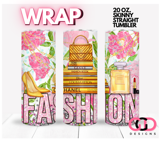 Fashion - Digital tumbler wrap for 20 oz skinny straight tumbler