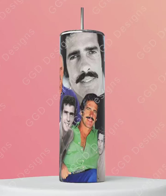 Andres Garcia Mexican Actor -   Digital tumbler wrap for 20 oz skinny straight tumbler