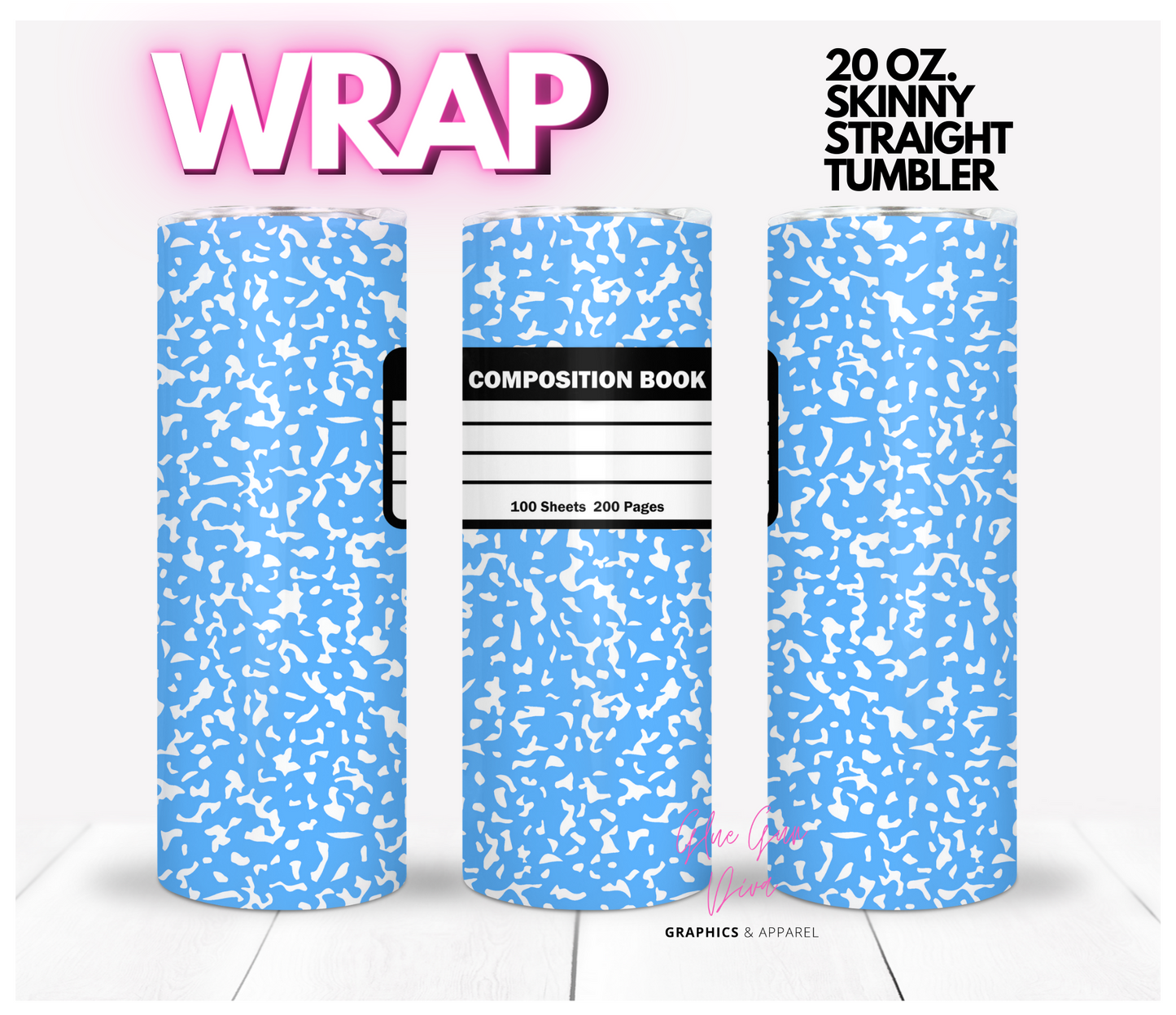 PASTELS Composition Book Wrap Designs BUNDLE - 10 images