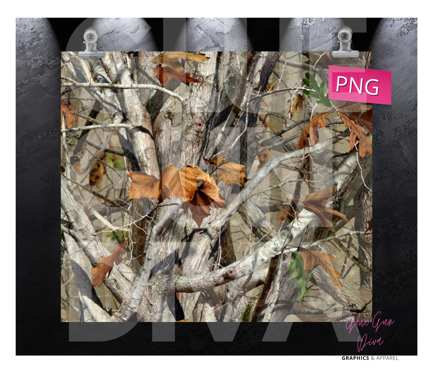 Hunting Camo- Digital tumbler wrap for 20 oz skinny straight tumbler