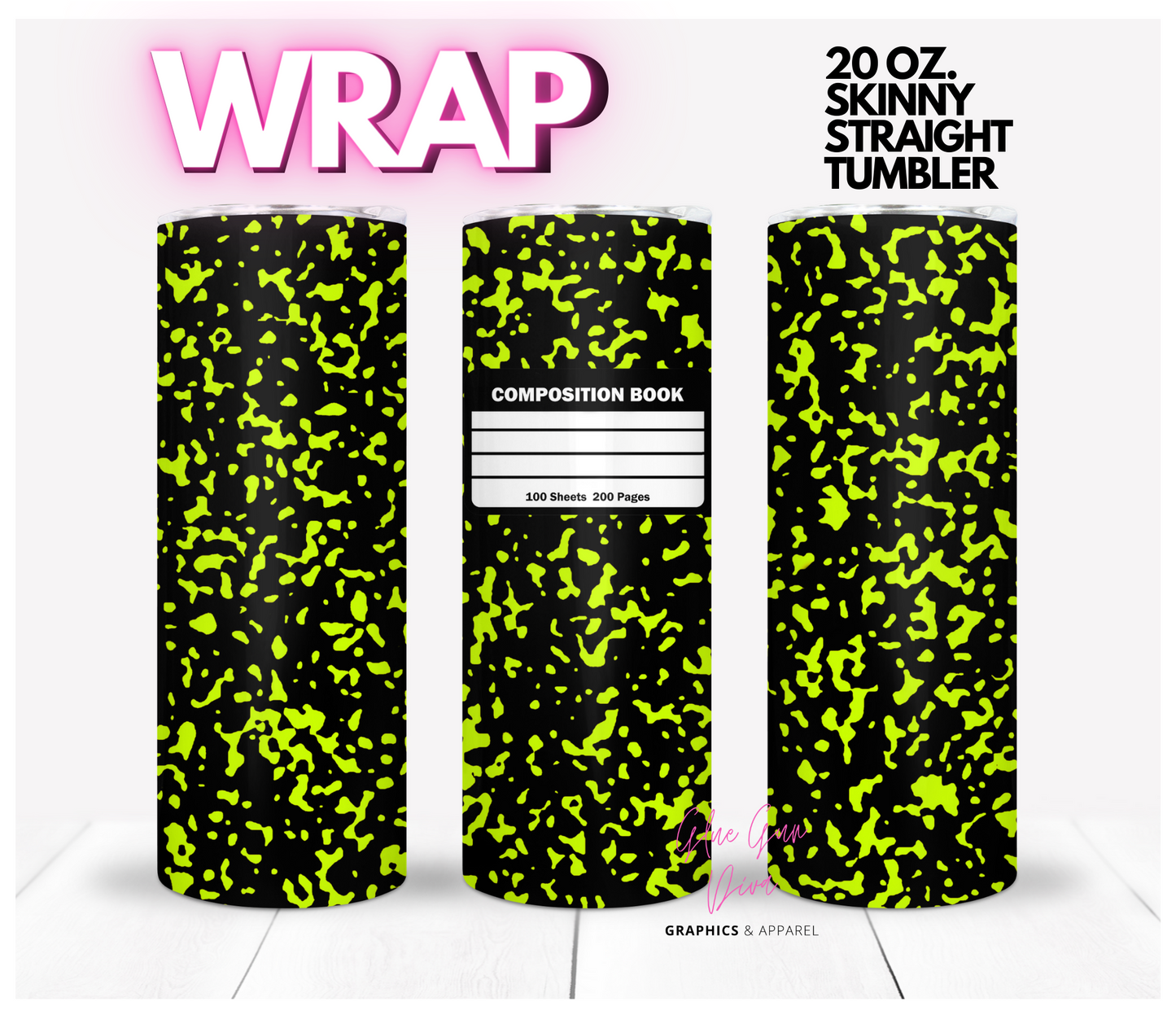 DARKS Composition Book Wrap Designs BUNDLE - 10 images