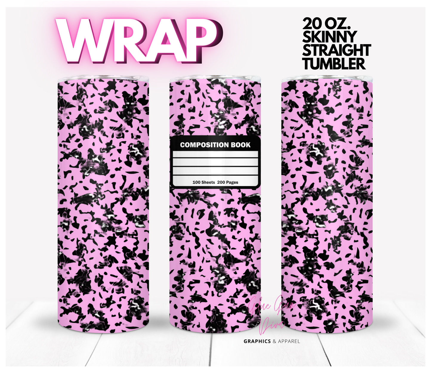 DARKS Composition Book Wrap Designs BUNDLE - 10 images