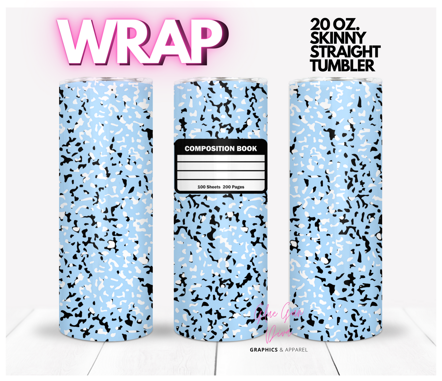 DARKS Composition Book Wrap Designs BUNDLE - 10 images