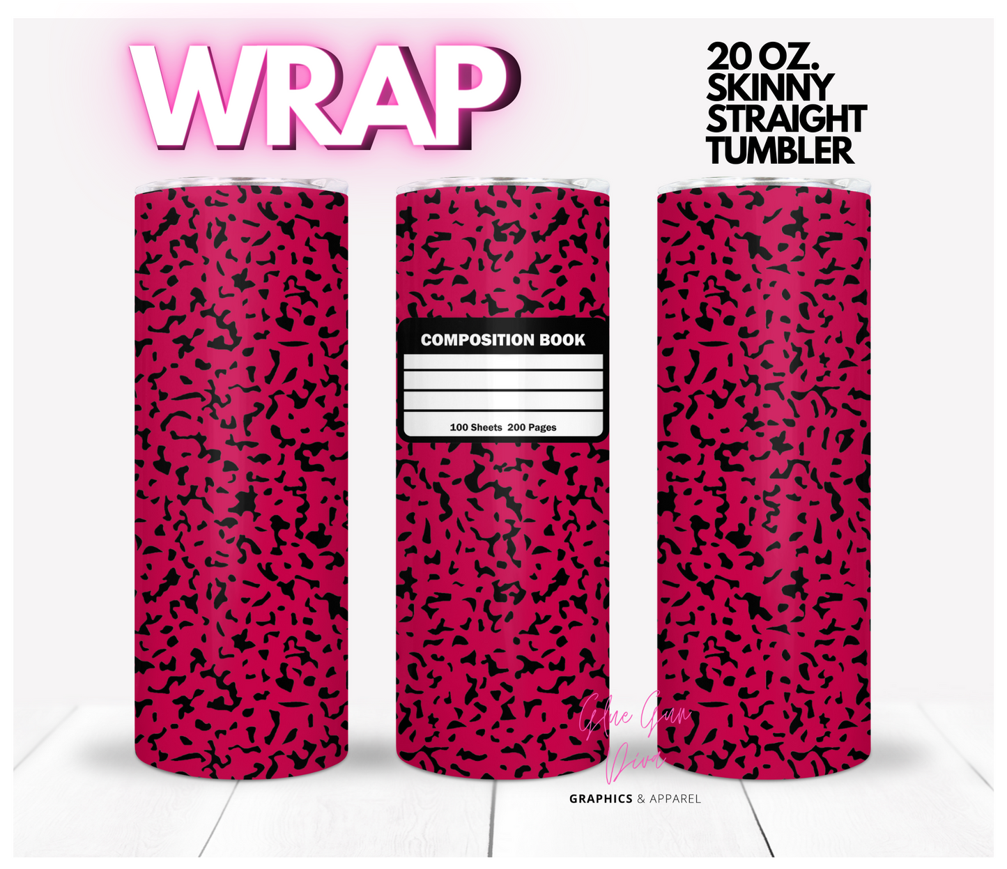 DARKS Composition Book Wrap Designs BUNDLE - 10 images