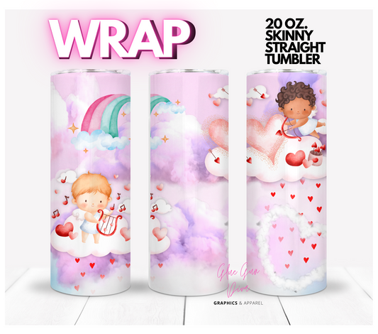 Cupid Special- Digital tumbler wrap for 20 oz skinny straight tumbler