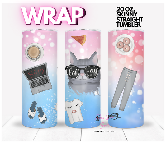 Fri-Yay - Digital tumbler wrap for 20 oz skinny straight tumbler