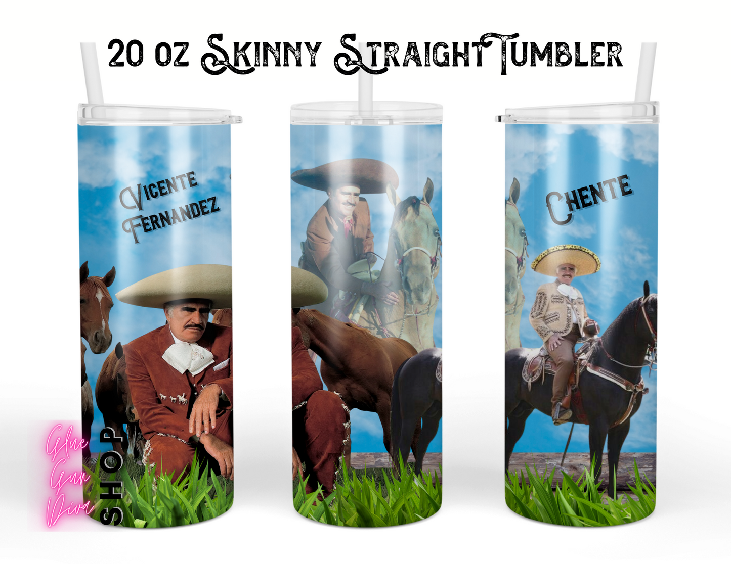 Vicente Fernandez Horses Insulated Tumbler