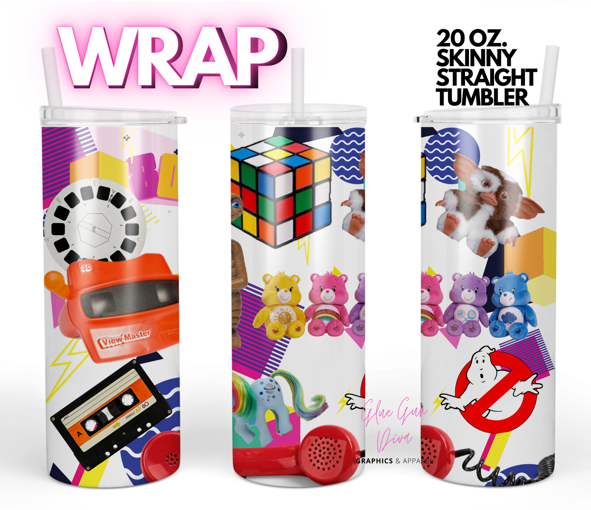 Candy Cane 2 Wrap For Straight Tumbler-313 – Vinyl Fun