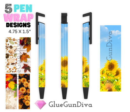 Fall Floral - Digital Pen wraps