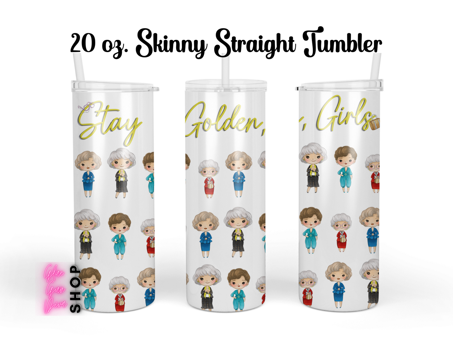 GOLDEN GIRLS  Cartoons BETTY WHITE  Insulated Tumbler