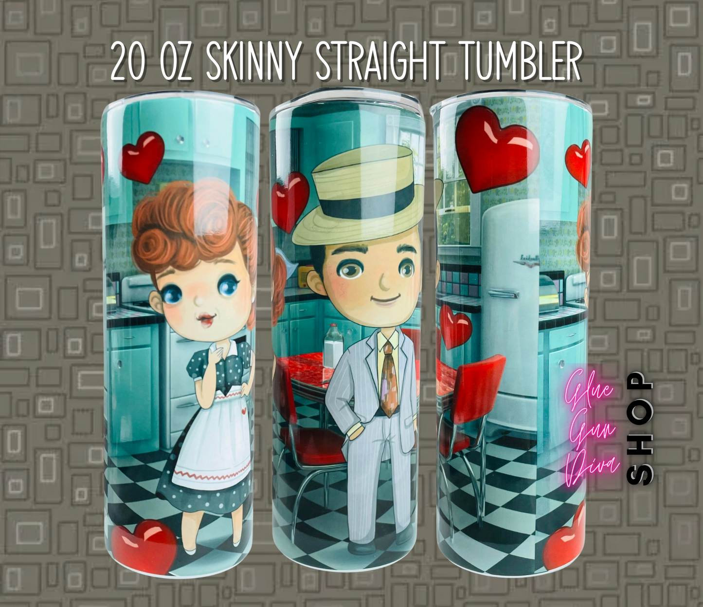 1950's Lucy Inspiration Tumbler,  Insulated Tumbler