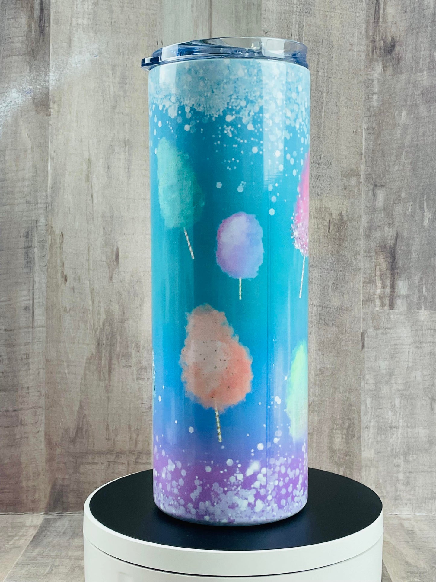 Cotton Candy Glitter Pastel Colors Insulated Tumbler