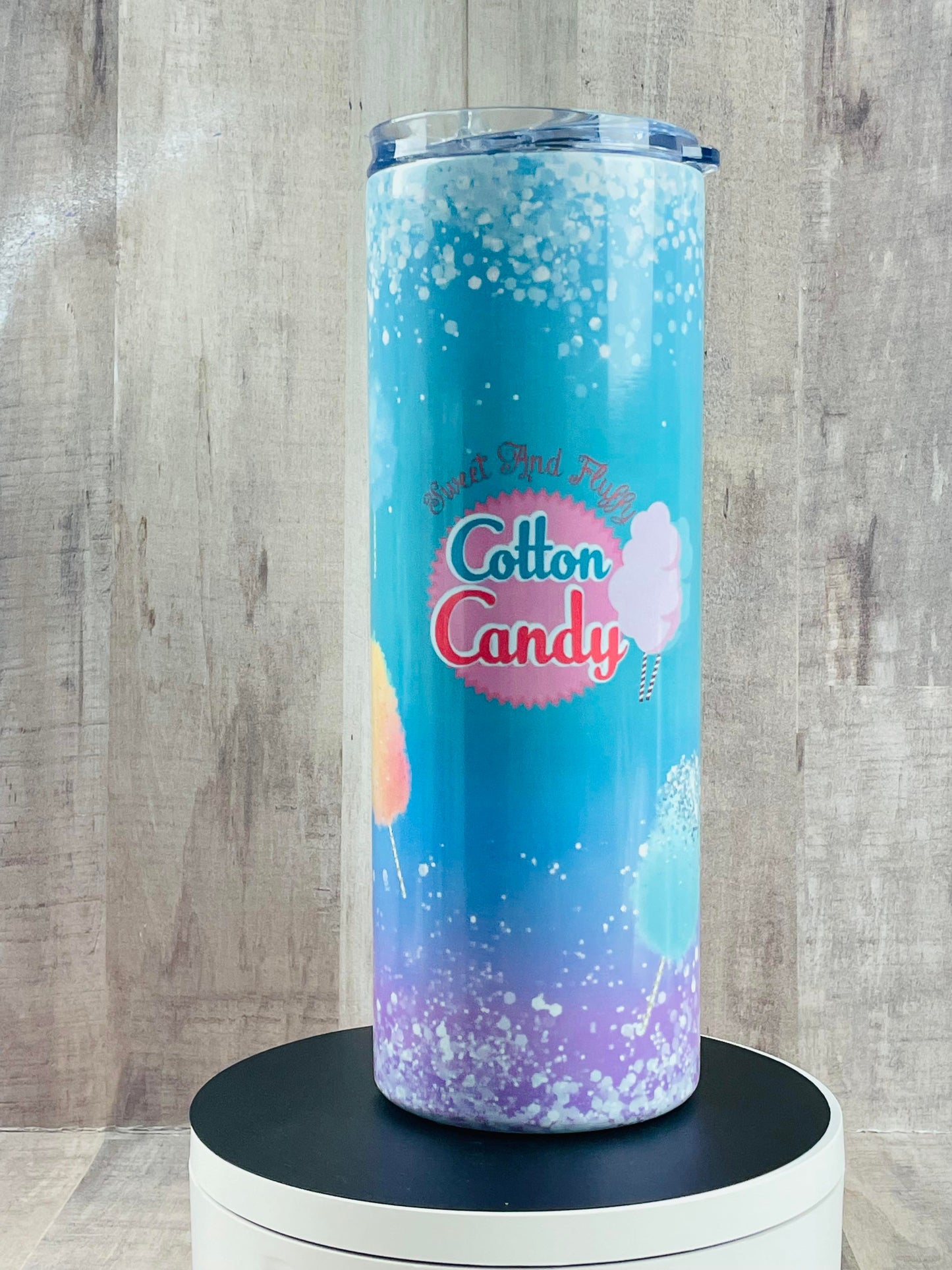 Cotton Candy Glitter Pastel Colors Insulated Tumbler