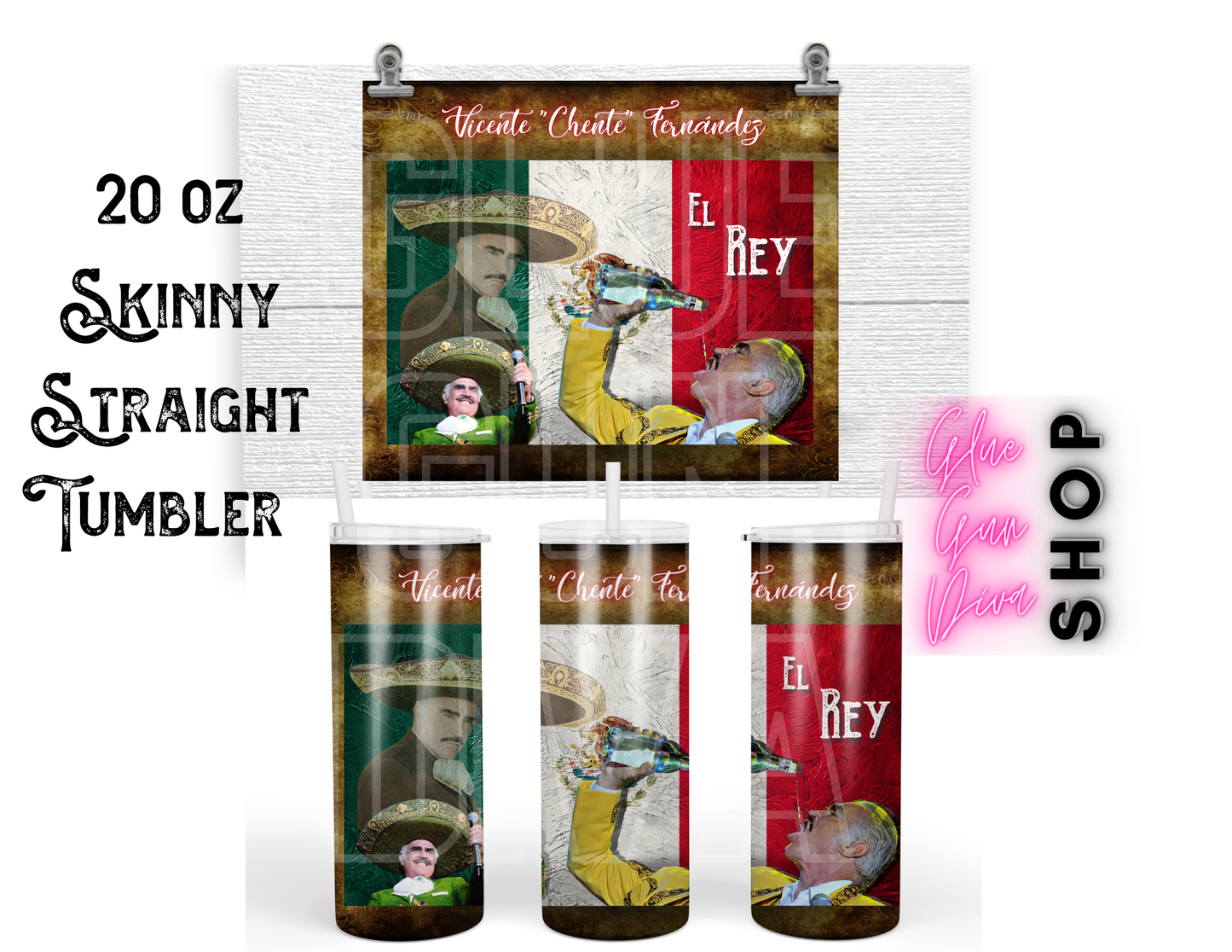 Vicente Fernandez El Rey Insulated Tumbler