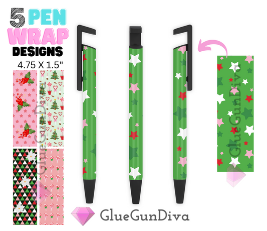 Christmas Stars - Digital Pen wraps
