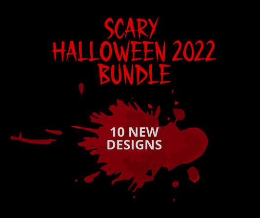 Halloween 2022  Scary - Gory bundle - Digital Wrap Images for 20 0z skinny straight tumblers